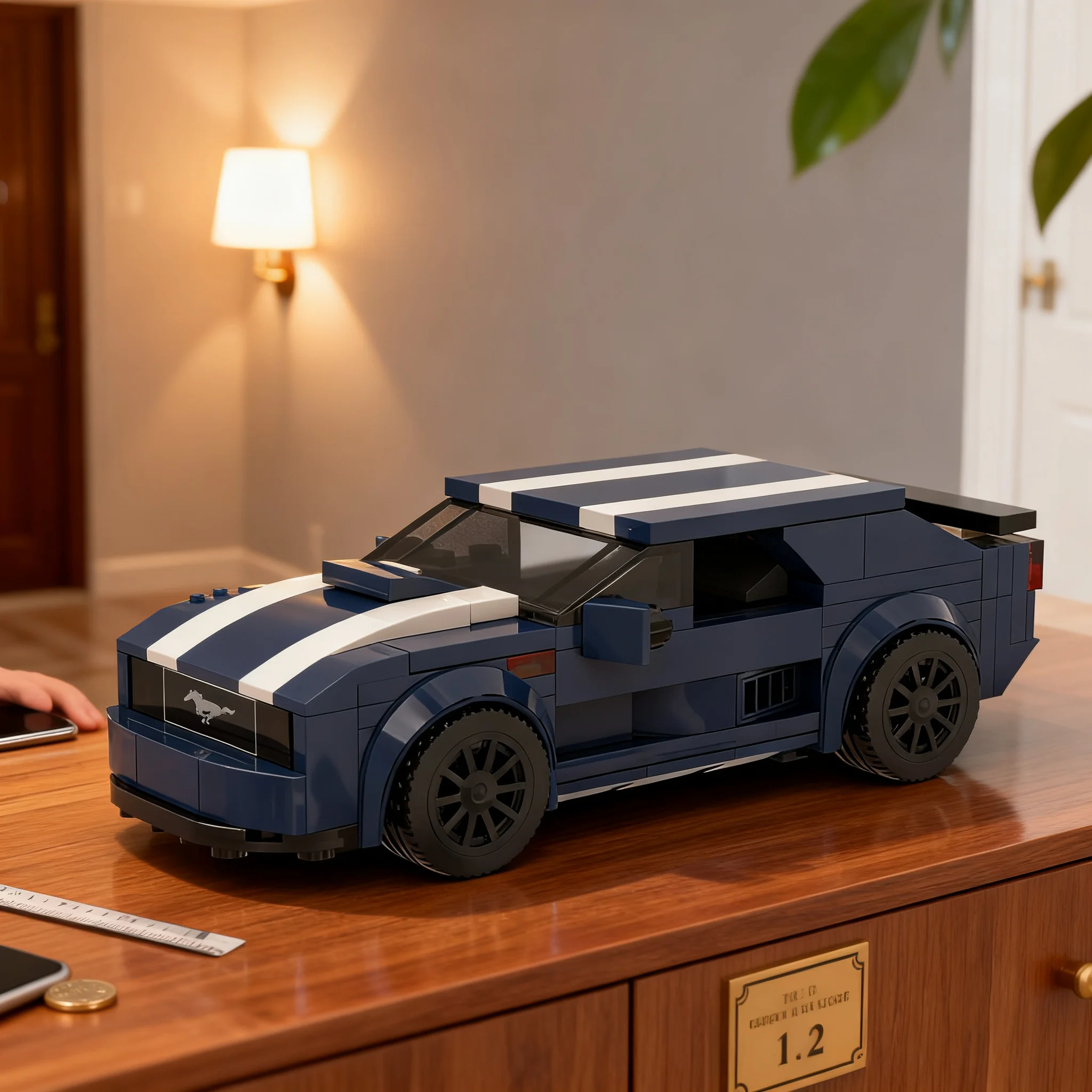 209pcs MOC Ford Mustang GT Model Building Blocks Toy Architecture Christmas Gift Idea Brick Creative Assemble Birthday Education