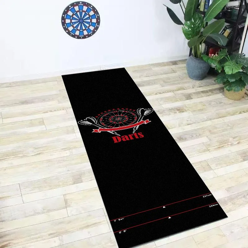 VIKAMA American Retro Dart Mat Wear resistant Anti slip Running Carpet Shock Absorbent Carpet Game Room Home Decoration