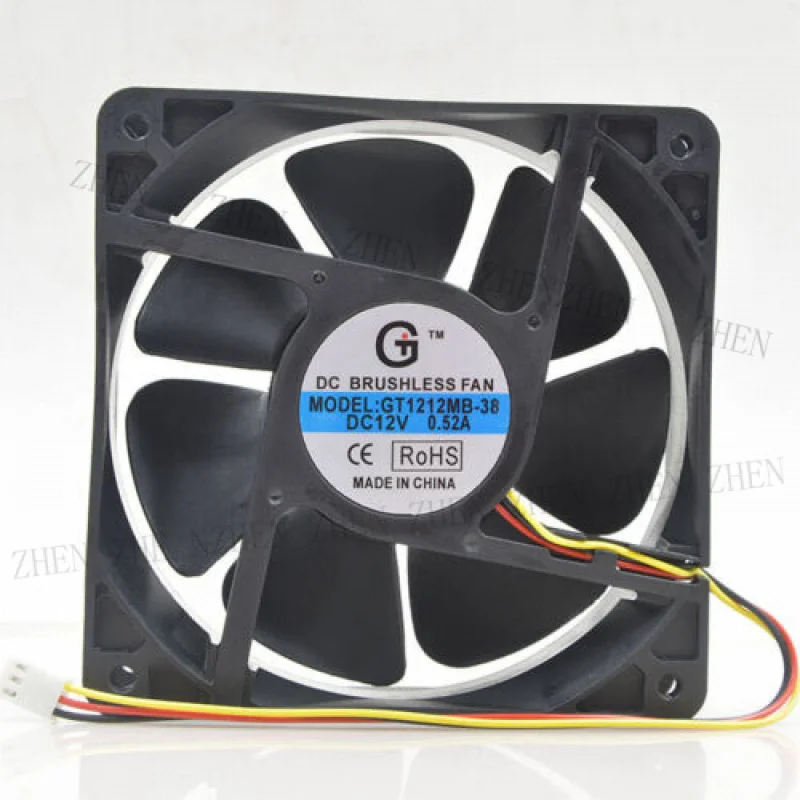 

Y 1 шт. GT1212MB-38 12 см 12 В 0,52 А 12038 вентилятор шасси с большим объемом воздуха