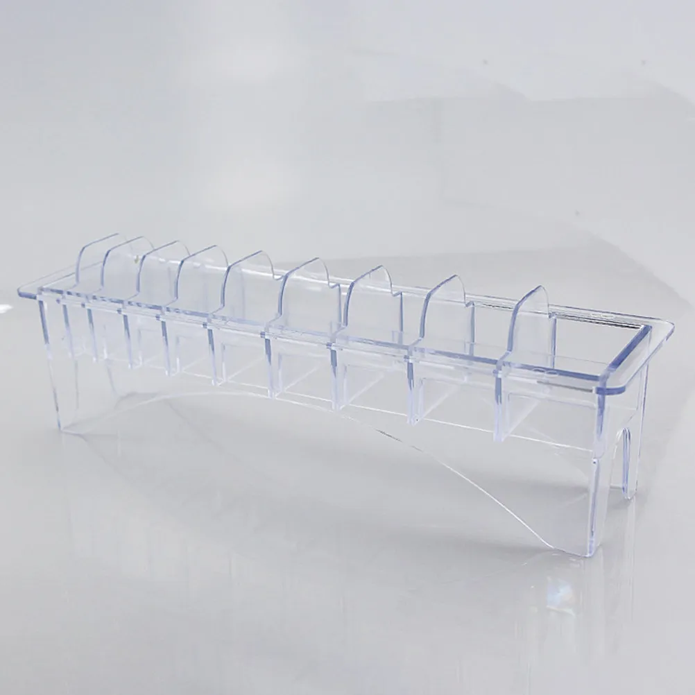 

Набор из 10 премиальных пластиковых прозрачных коробок для хранения расчесок и аксессуаров для машинок для стрижки волос с безопасной фиксацией положения