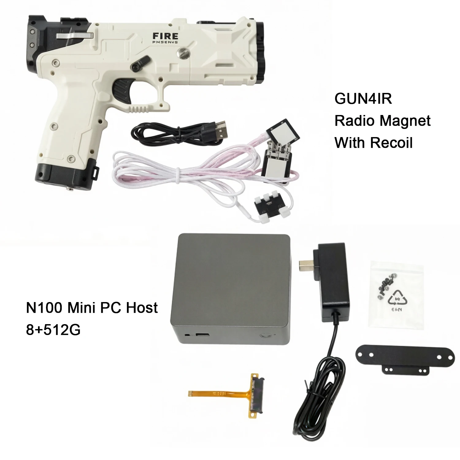 

N100 mini computer host Batocera Game System 512G With Gun4ir Set Built-in game