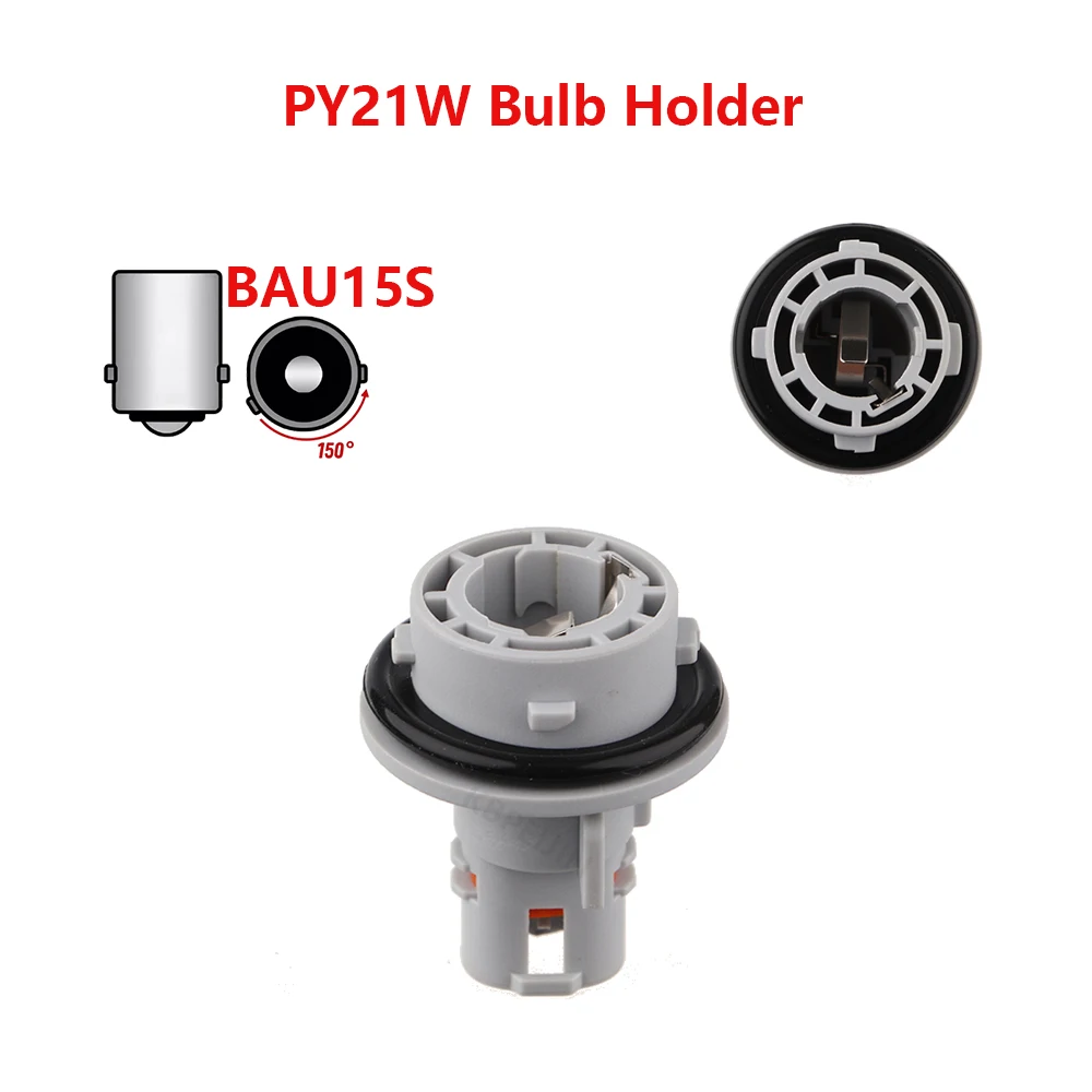For Acura RDX Integra PY21W Bulb Holder Turn Signal Light Socket Car Lamp Base Accessory 1PC