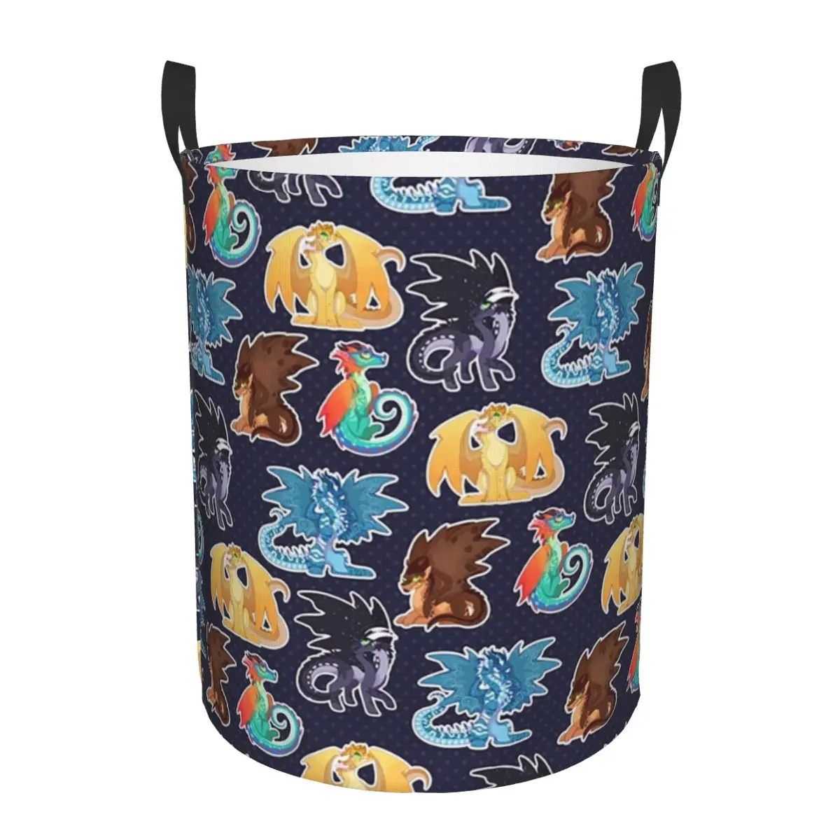 Dragonets Of Destiny Wings Of Fire Foldable Laundry Baskets Dirty Clothes Home Organizer Large Waterproof Box For Home Kids