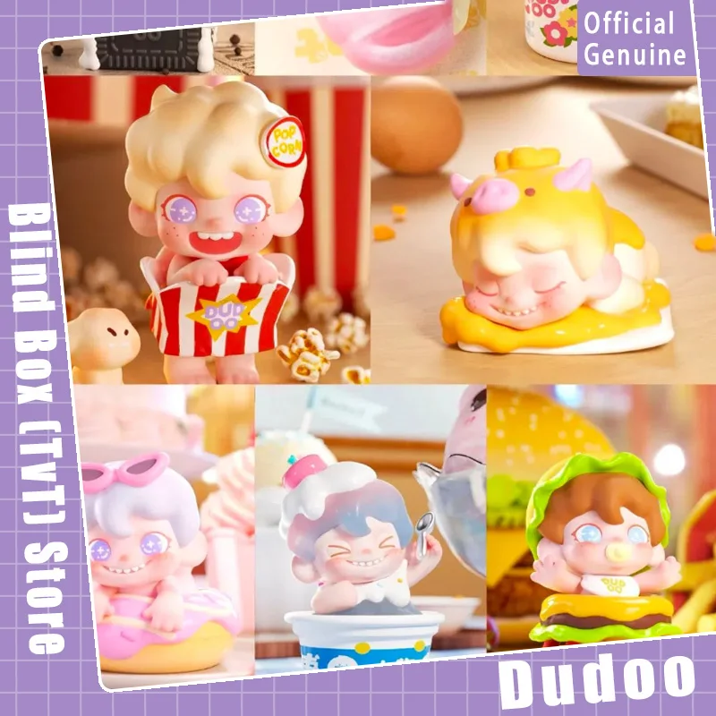

New Genuine TNT Dudoo Delicious Afternoon Tea Series Blind Box Cute Figurine Doll Collection Desktop Ornament Fashion Trend Gift