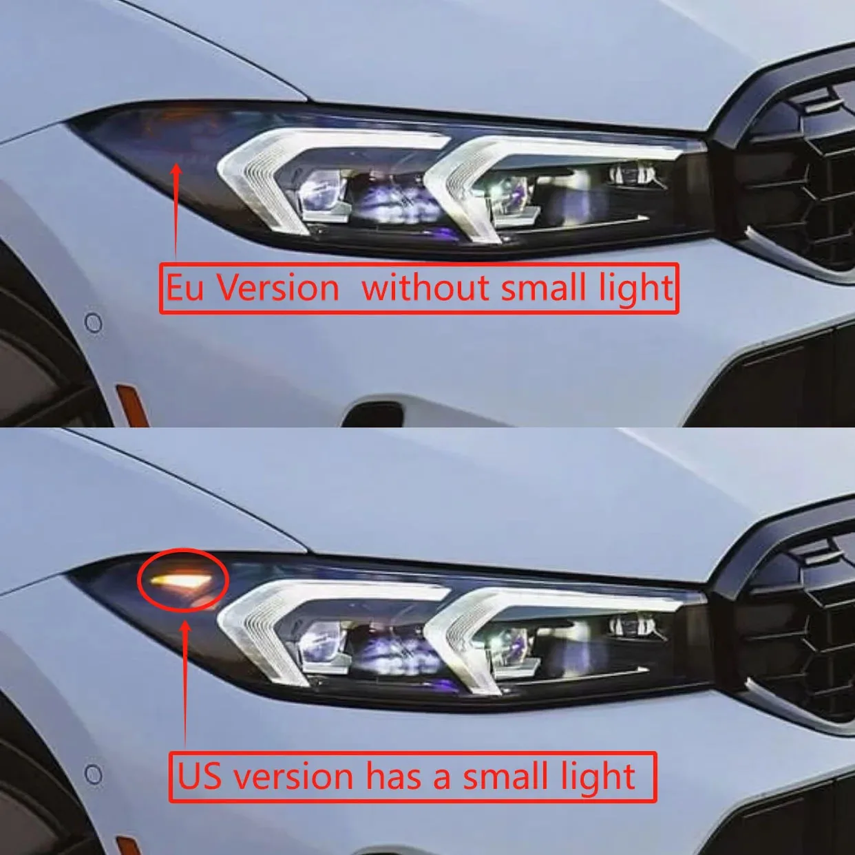 RGBW DRL Modules For BMW G20 G21 G28 3 Series 2023 2024 Fits LED Headlights EU Version