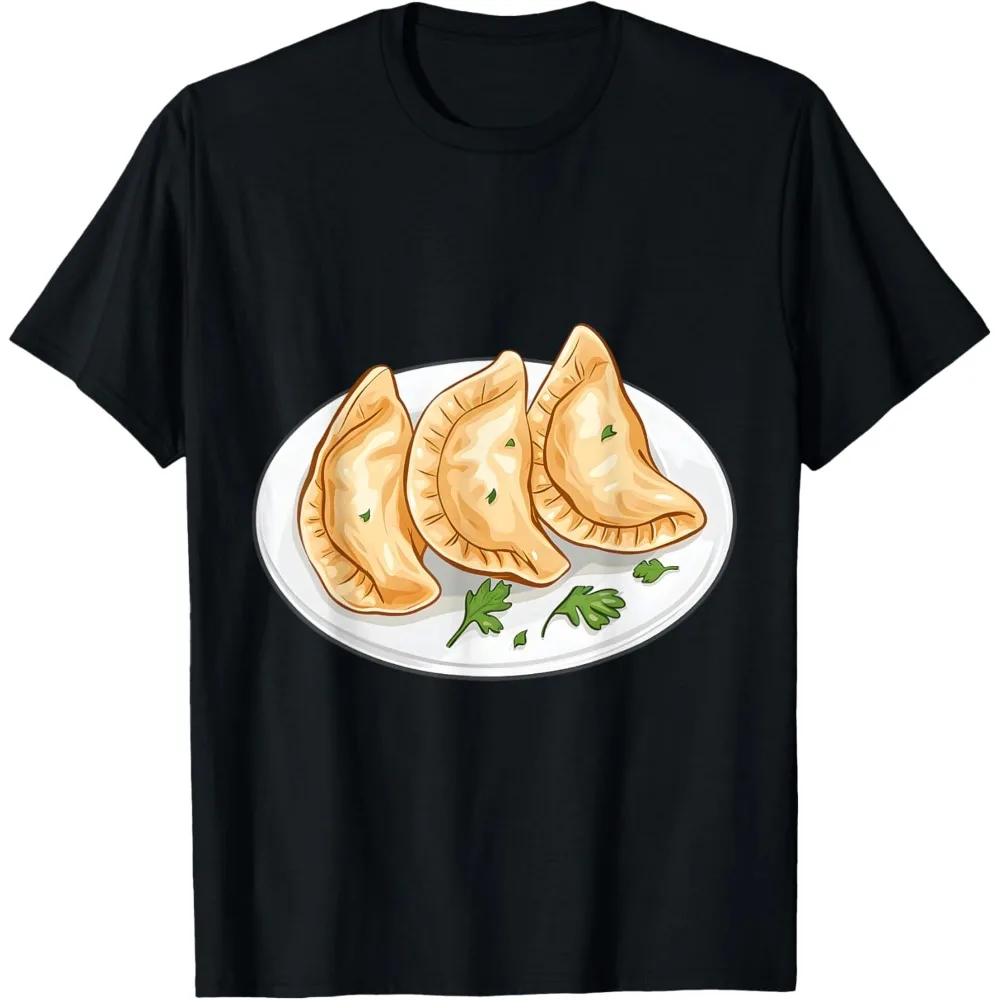 Asian Feast T-Shirt This Asian Food Dumpling Printed T-shirt Is Unisex and Suitable for Both Men and Women Fashion Clothes