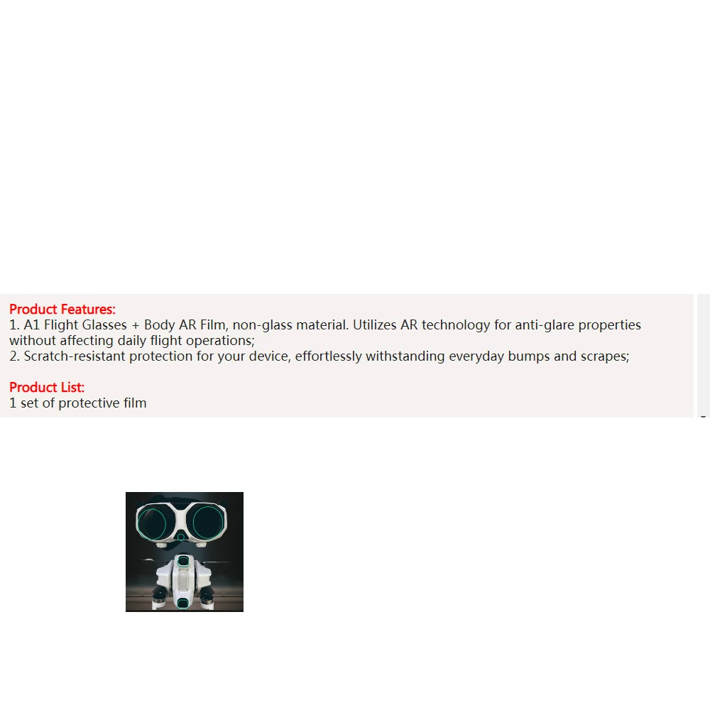 

Защитная пленка для объектива экрана для антигравитации A1, защитная пленка для экрана, защитная пленка для объектива, устойчивая к пузырькам, царапинам, HD-пленка для объектива
