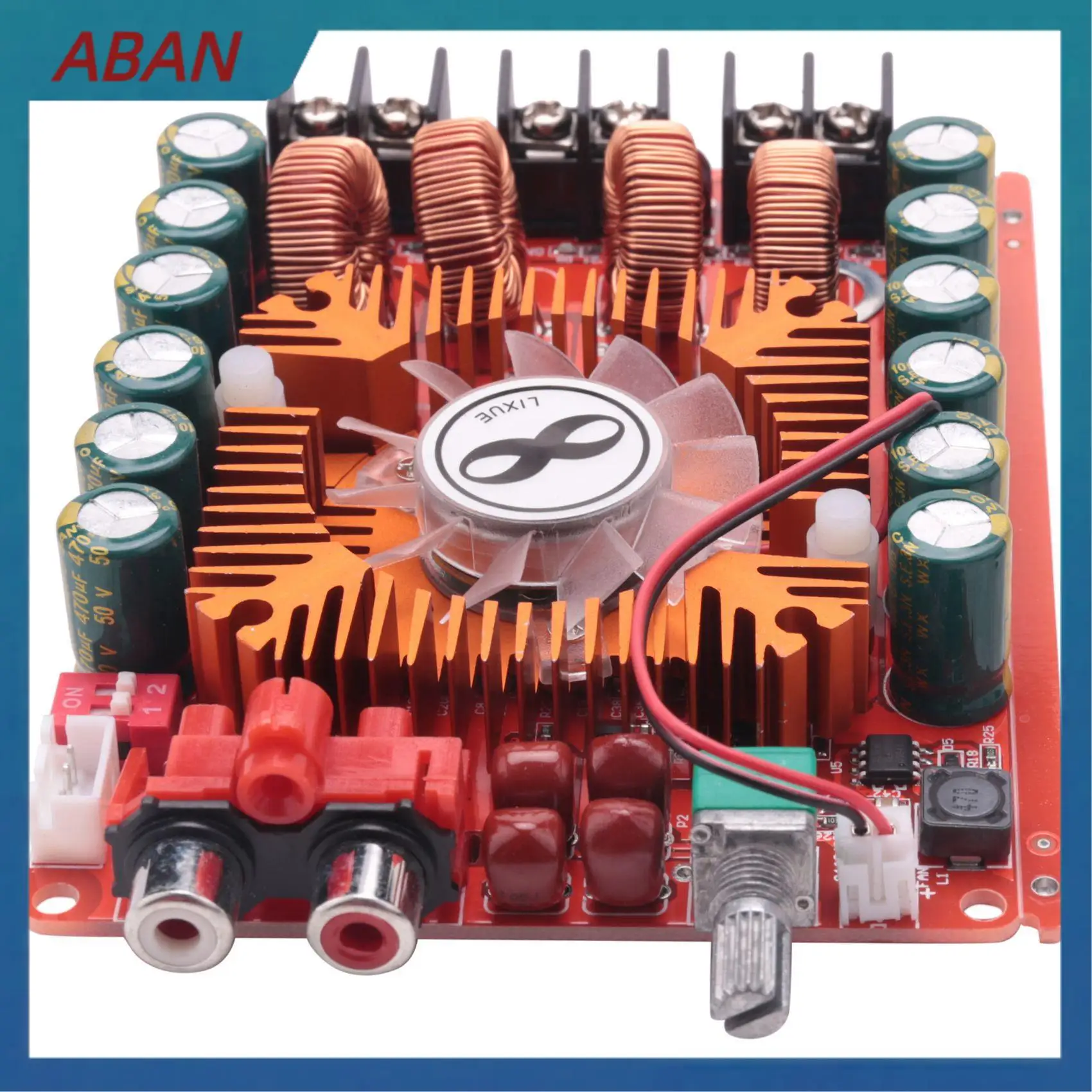 ABAN 2X TDA7498E 2X160W Scheda amplificatore audio a doppio canale, supporto modalità BTL 1X220W a canale singolo