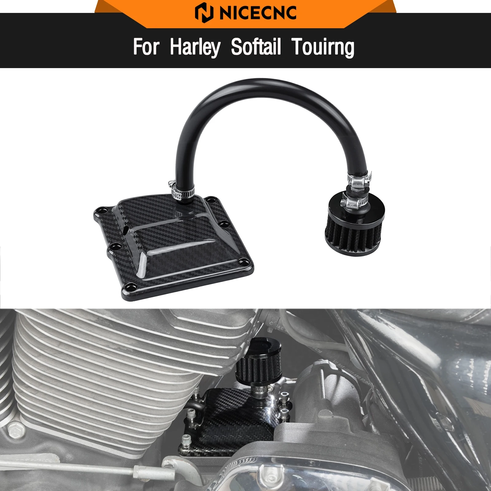 For Harley Street Glide FLHX 2017-2023 Vented Transmission Top Cover Road Glide FLTRX Road King FLHR Low Rider Street Bob FXBBS