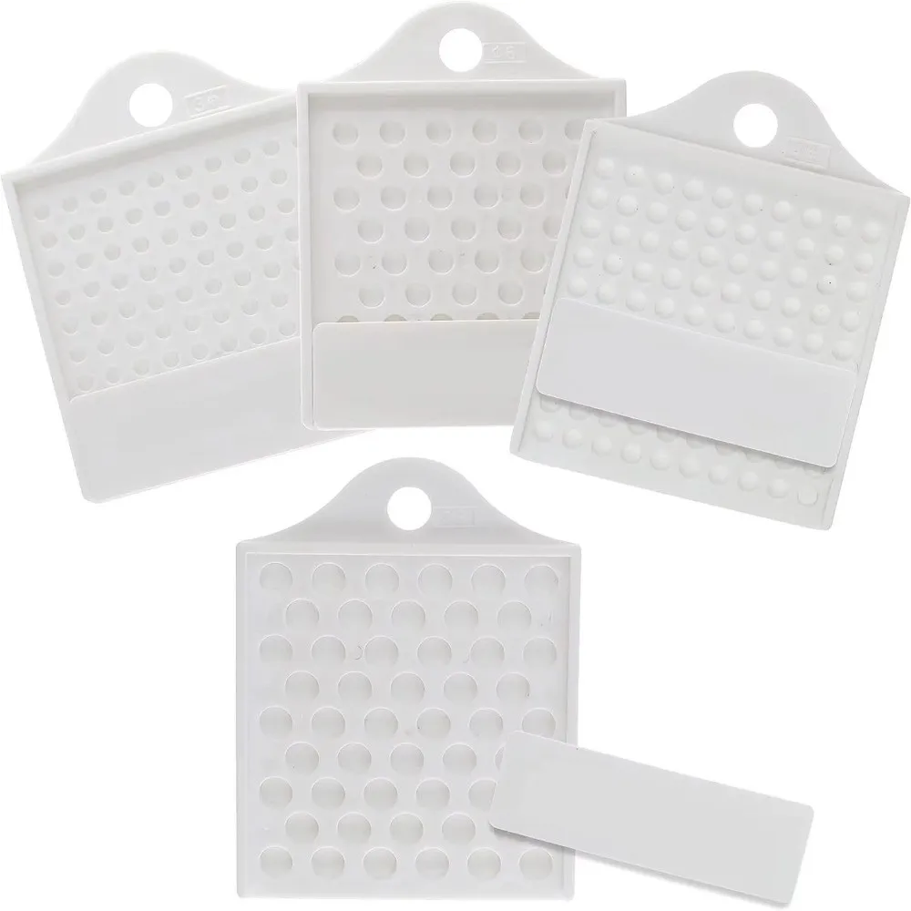 New Plastic Bead Sizing Board Sliding Counter 3/4/6/8mm Pearl Measuring Tool Hanging Hole Gemstone Counting Tray Pearl Measuring