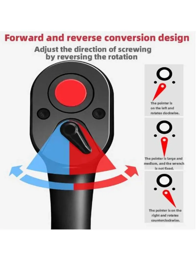 Car Repairs Ratchet Wrench  1/4 3/8 1/2  Inch High Torque Reversible  Quick Release Ratchet Socket Wrench Hand Tool