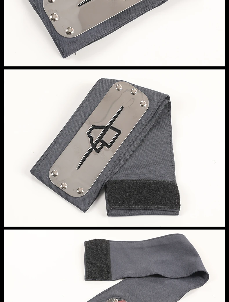 NARUTO Akatsuki Pain Kisame Deidara Kakuzu Hidan Offizielle Autorisierung Cosplay Ninja Stirnband Haarbekleidung – Detail 7