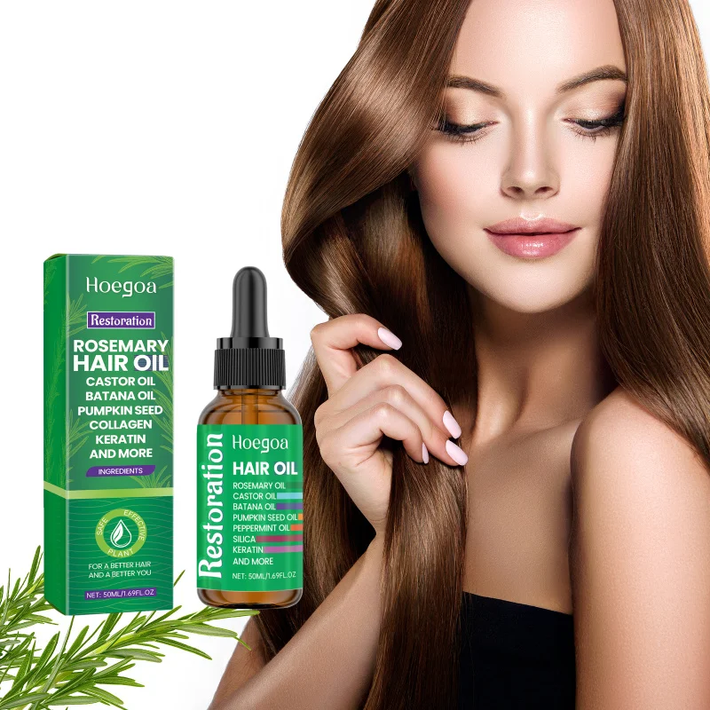 

Rosemary Hair Growth Oil - Nourishing & Strengthening Treatment For Dry Damaged Hair, Moisturizing Scalp Care, Shine & Softness