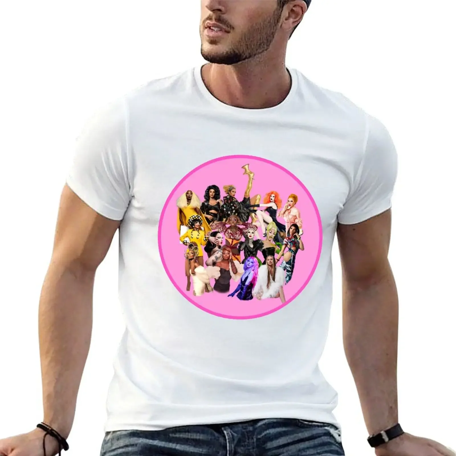 The Winners Circle - RPDR Season 1-15 (Pink Design) T-Shirt new gifts and t-shirts anime Man t-shirt Men's t-shirt