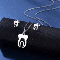 316L Luxury Hollow Stainless Steel Bear Punk Pendant Charm women Necklace Cute Love Heart Animal Necklace Girls Jewelry
