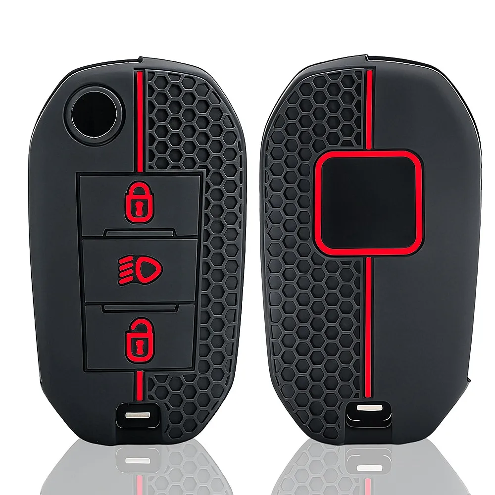 Silicone Key Cover Car Key Case For Citroen C5 C3 C4 C8 Berlingo For Peugeot Partner Rifter 208 308 508 407 2008 3008 Expert