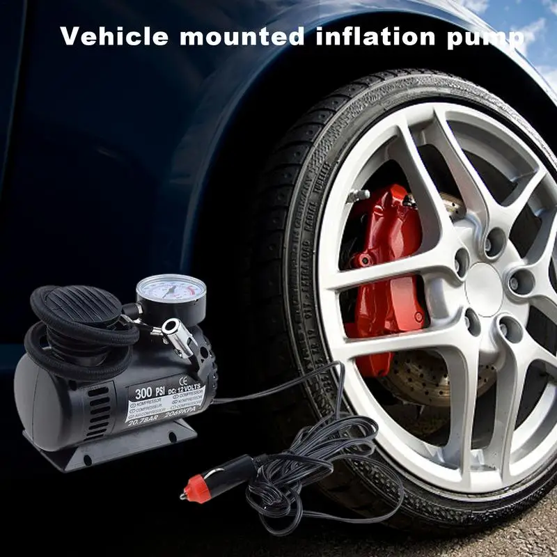 Portable Car Air Compressor 12V 300PSI Electric Tire Inflator Pump mini Tyre Air Pump Auto Accessories for Car Motorcycle Balls