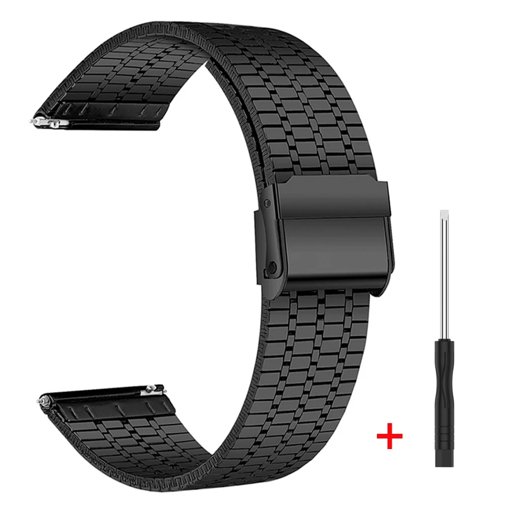 20 مللي متر 22 مللي متر Milanese المعادن الفرقة ل Garmin Forerunner 55 245 570 265 255 الموسيقى/Venu 3 Sq 2/Vivoactive 6 5 سوار الفولاذ المقاوم للصدأ