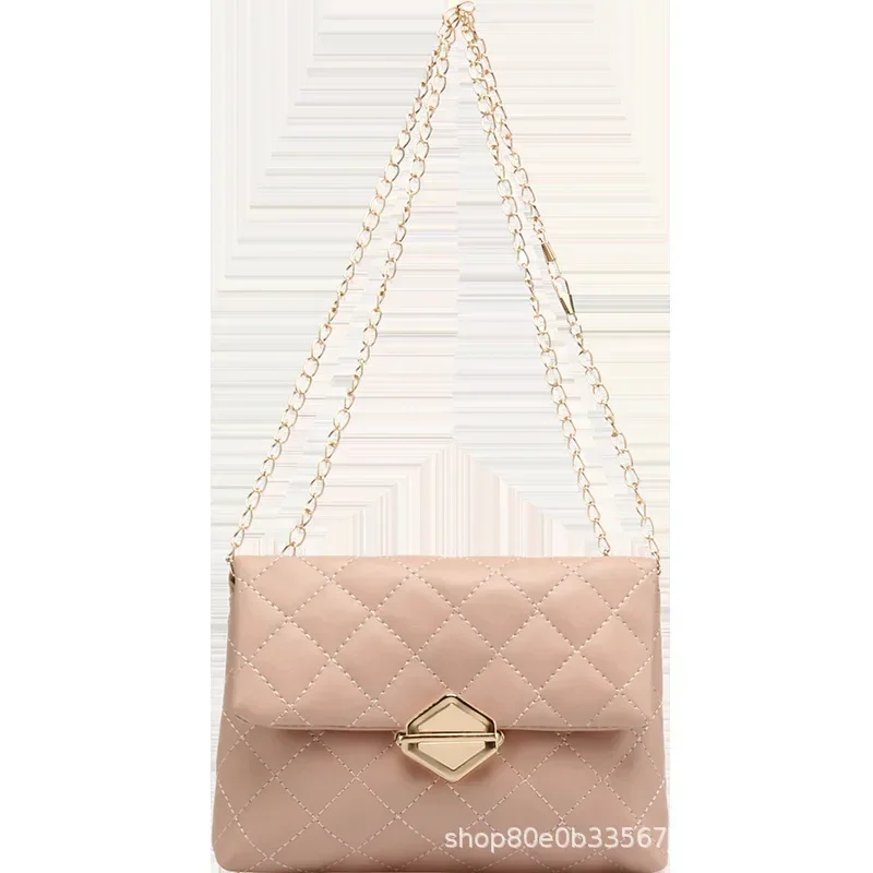 Mini sac à main en PVC pour femmes, sac à bandoulière en forme de losange, petit sac carré, sac à bandoulière perlé, sac à main JOBag pour filles, nouveau, initié élégant