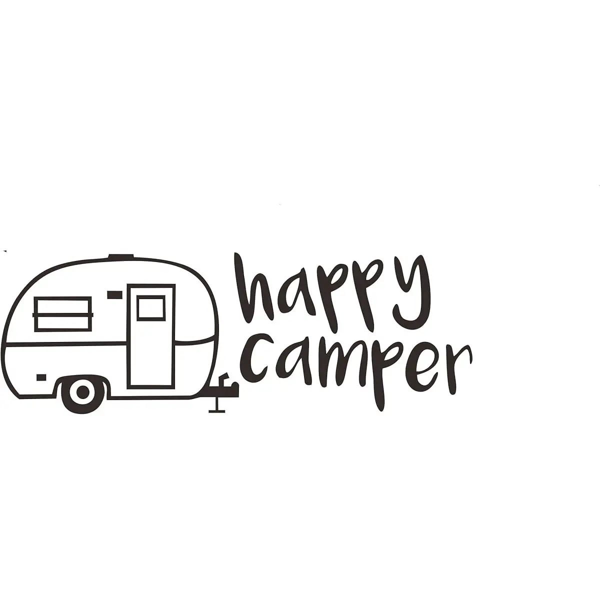 

2PCS/SET Bold "Happy Camper" Camper Sticker, Fit for Camper Vans, Mirrors, Journals & Outdoor - Loving Spaces