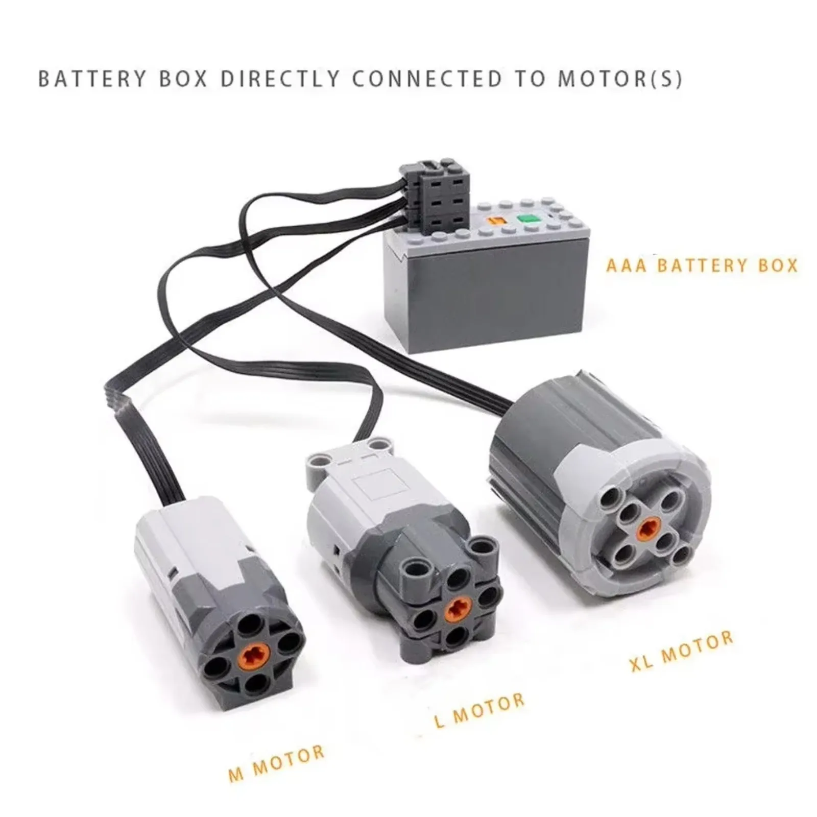 [1/2/4 PCS] 88003 Power Functions L Motor for MOC Bricks, legoeds-Compatible Technical Parts Building Block Car Toys