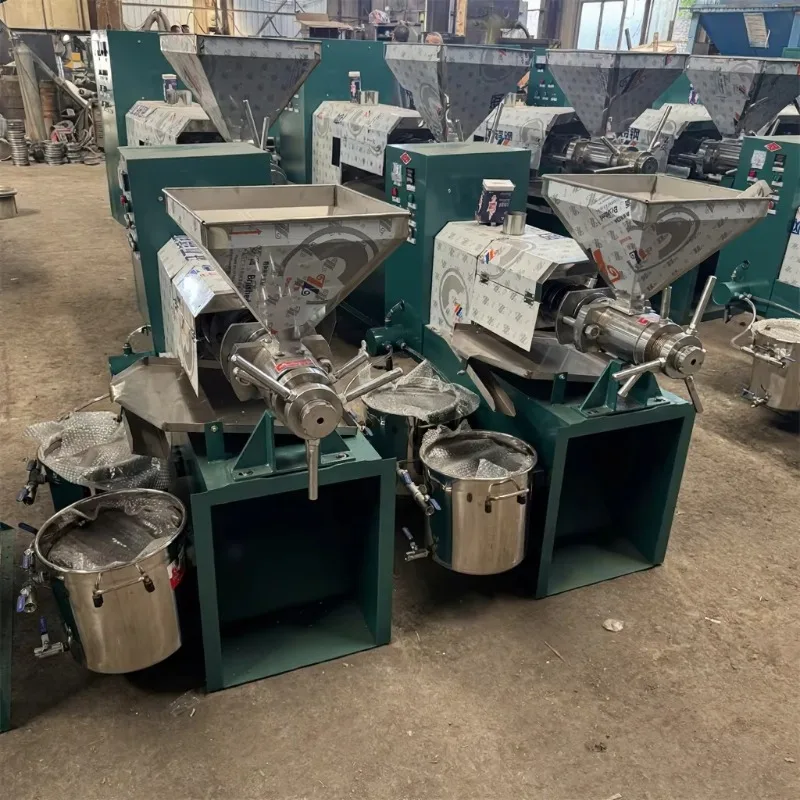 

Automatic Small Commercial Screw Oil Pressers Cold/Hot Oil Seeds Pressing Machine Peanut Oil Making Machine 50kg/h