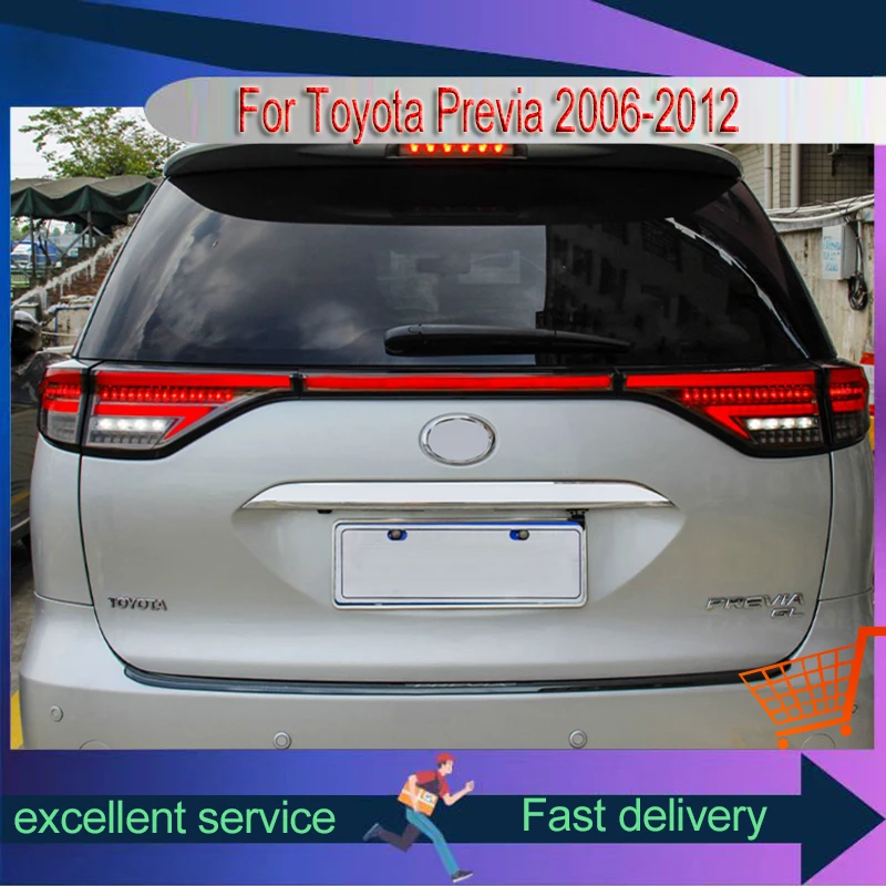 

Car Stuff Styling For Toyota Previa 2006-2012 Rear Lamp DRL Taillight Turn Signal Highlight LED Bulbs Reverse Auto Accessories
