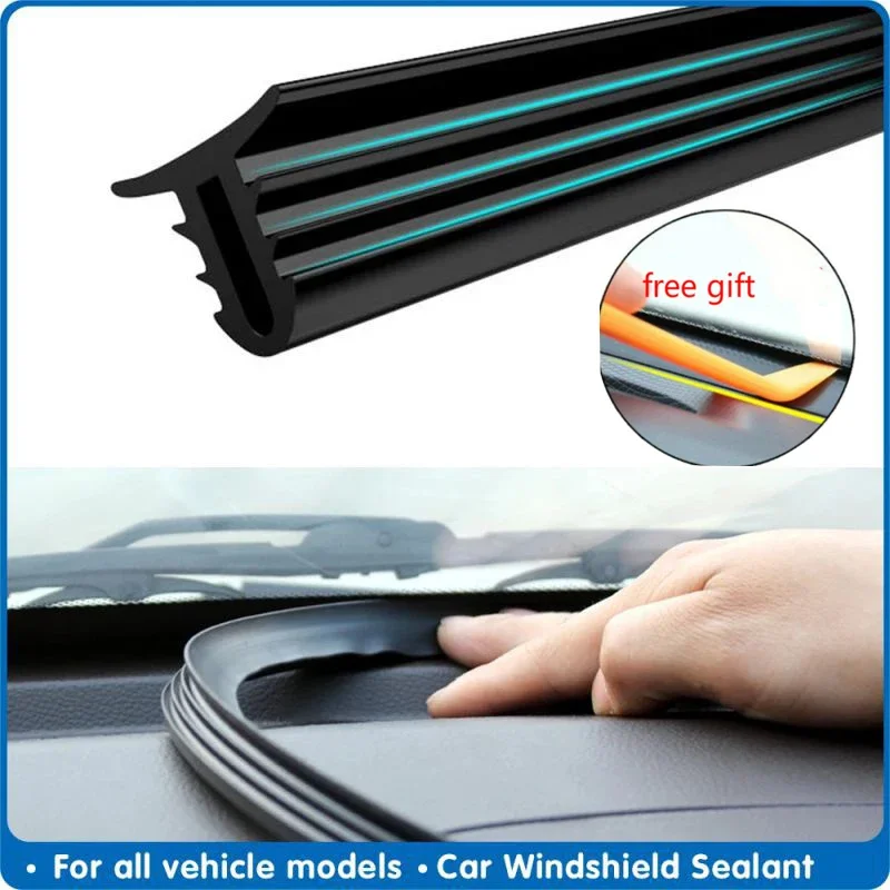 New Car Rubber Sealing Strip Auto Dashboard Sealing Strip Noise Sound Insulation Rubber Strips Universal for Weatherstrip 1.6M