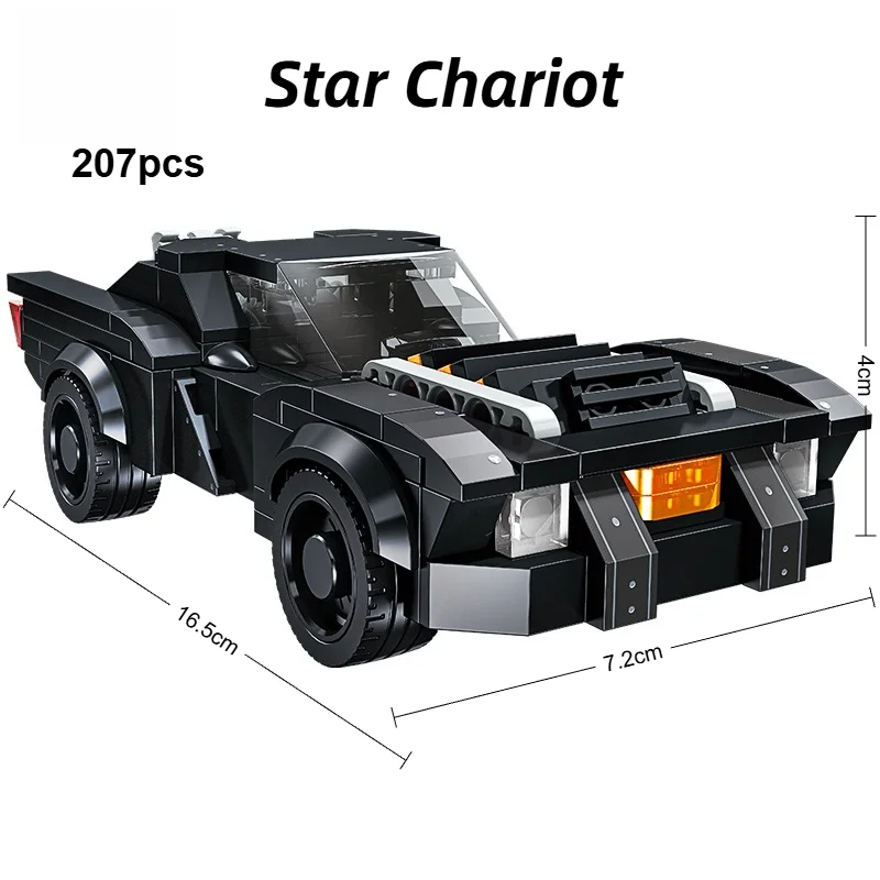 

MOC Hero Chariot Building Blocks Bat Shaped Assembly Car Model Educational Gift Home Decor Kids Gift