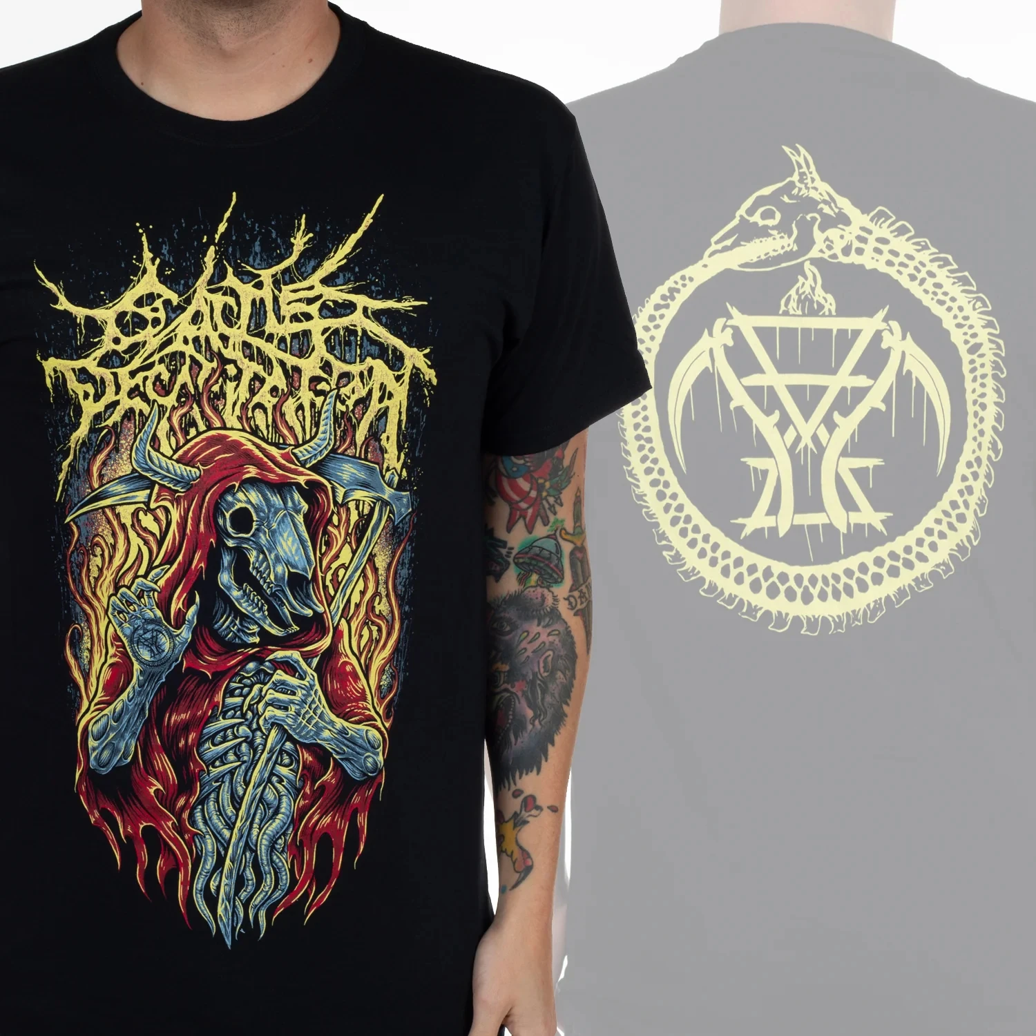 Cattle Decapitation Inspect Sign Casual T-shirt Luxury Brand for Men and Women Top 2026 New Band Rock Logo Art