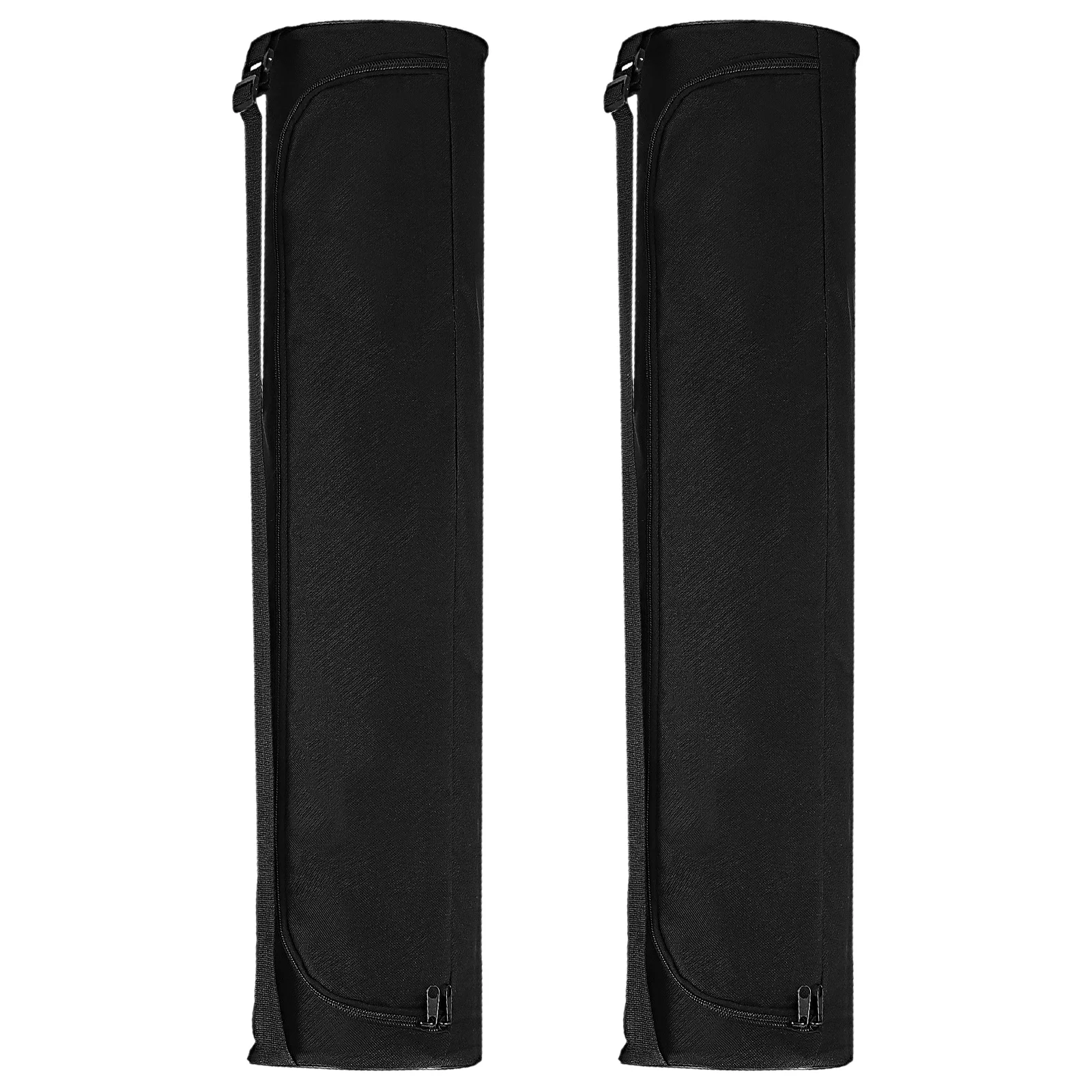 2pcs Yoga Mat Carry Bag Oxford Fabric Adjustable Strap Portable Fitness Equipment Holder For Travel Yoga Tote Storage Organizer