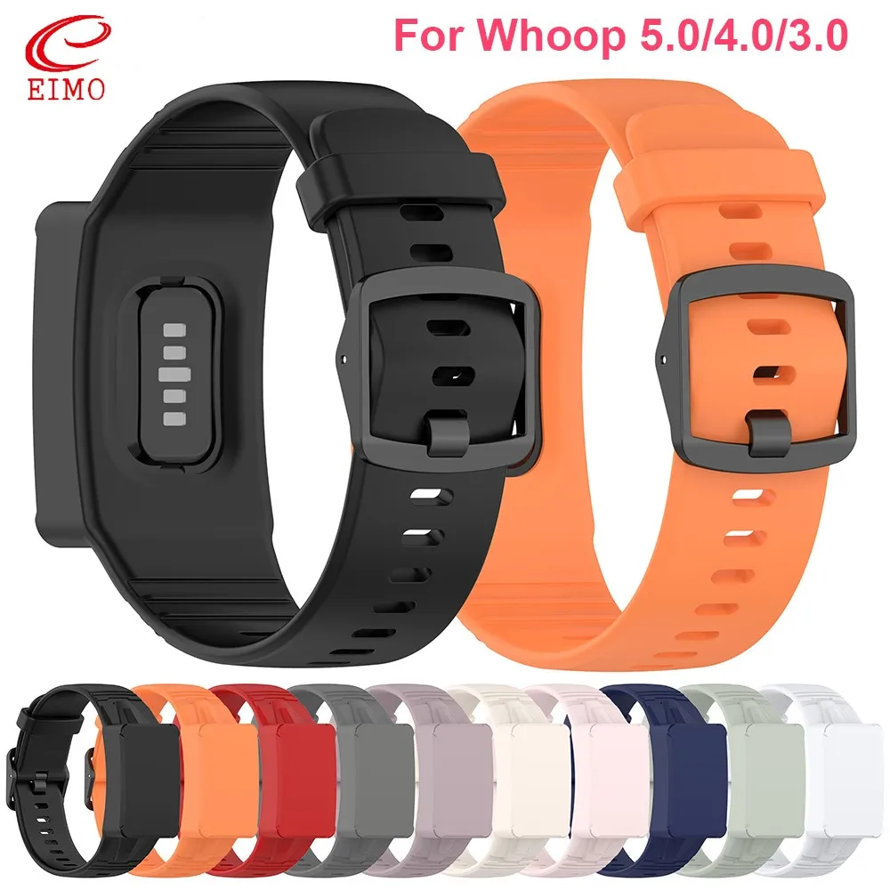 حافظة + أشرطة من السيليكون لملحقات حزام Whoop 5.0 4.0 3.0 سوار رياضي من قطعة واحدة لفرقة Whoop 5.0 4.0 3.0 #1