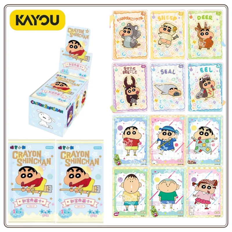 Neu auf Lager KAYOU Original Shin Chan Sammelkarten Comedy Anime Boochan Satō Masao Charakterkarten Liebe Sammeln Geschenke