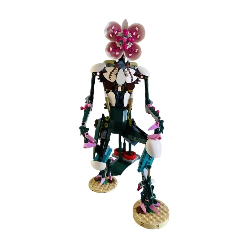 

Demonic Orchid MOC Building Kit, Horror Flower Monster Model Building Blocks for Collection and Display