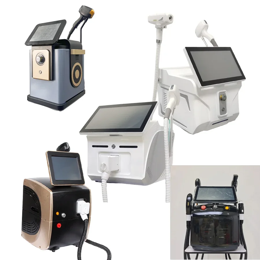 

Профессиональный лазер с 3 длинами волн 755 1064 808 Ice Tianium Platinum Diode Laser 808NM для удаления волос
