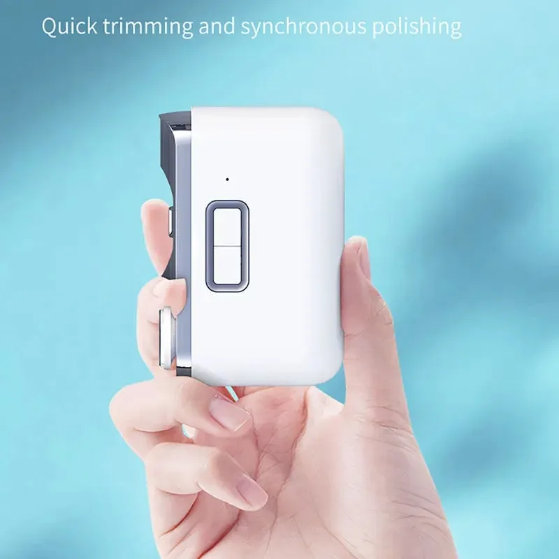 Intelligent Automatic Electric Nail Clipper Multifunction Nail Grinder Nail Polishing USB Charging image 6