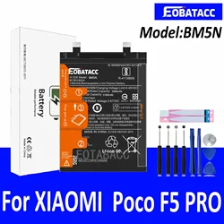 EOTABACC 100% New Original Battery BM5N For XIAOMI Poco F5 PRO Battery +Tools