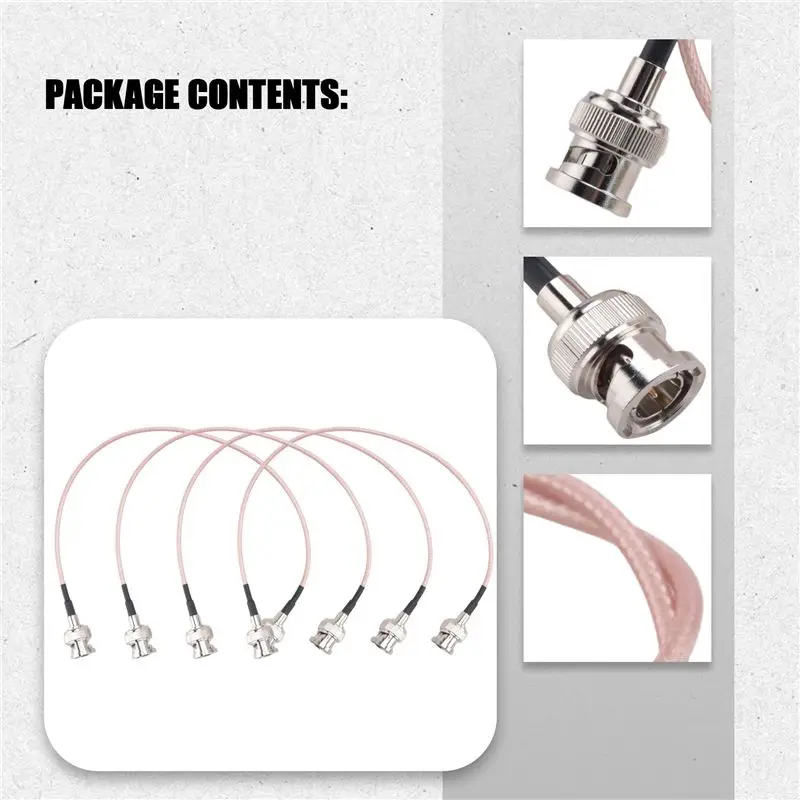 A33T-20Pcs 3G HD SDI Cable BNC Cable 30Cm 75 Ohm For Cameras BMCC Video Equipment Supports HD-SDI 3G-SDI 4K 8K Video Cable
