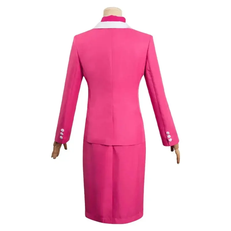 

Новый Марго Косплей Розовая Униформа Юбка Комплект Женская Мода Платье Костюм Шляпа Наряды Женщины Девушки Хэллоуин Карнавальный Костюм OD45072025