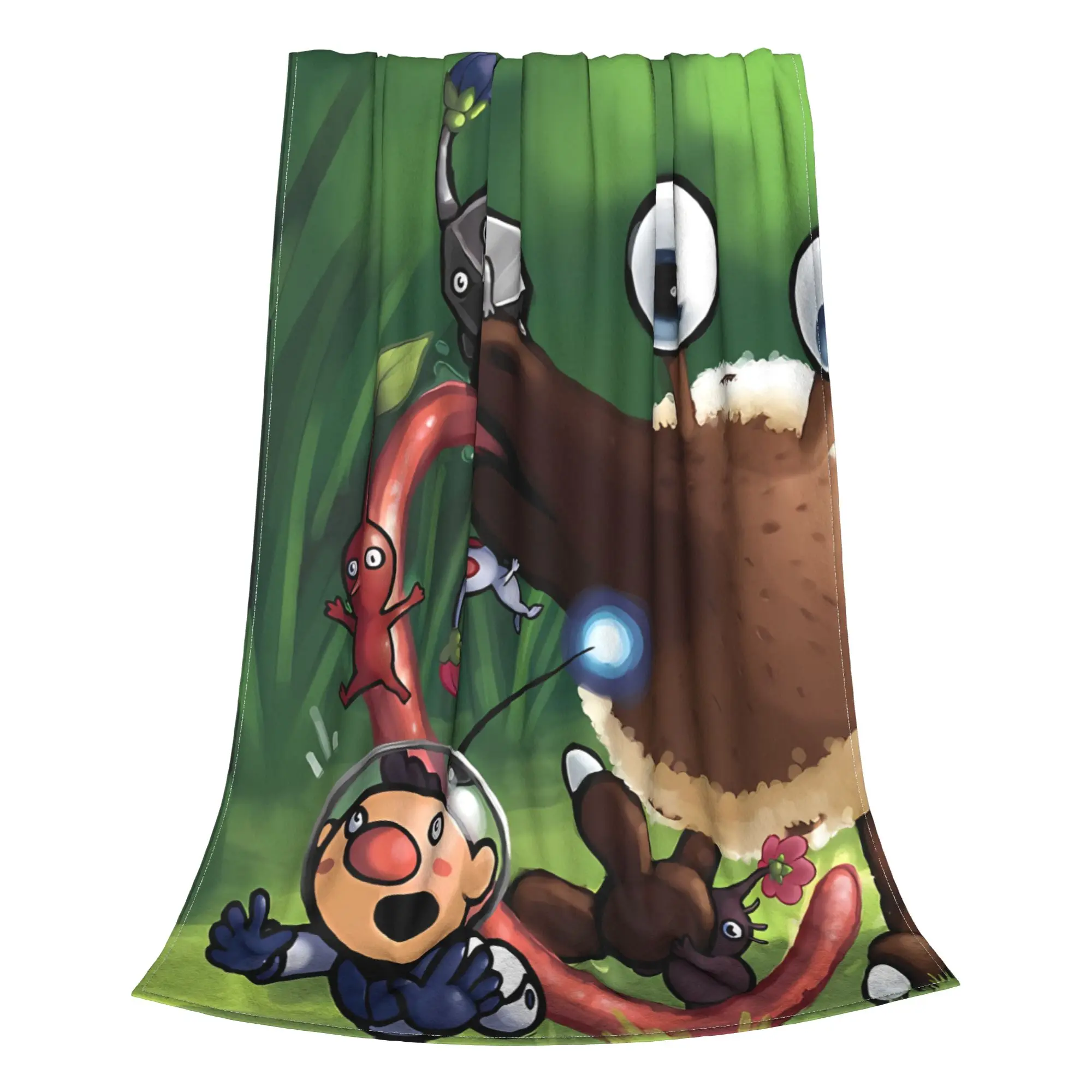 1PC Mixed Sprite Pattern  Pikmin Home Room Decorations Winter Blankets For Adults Bedding Home Interior Sofa Knee