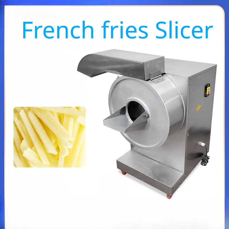 Commercial Automatic Electric French Fry Cutter with Large Capacity Stainless Steel,  for Sweet Potatoes and Carrots