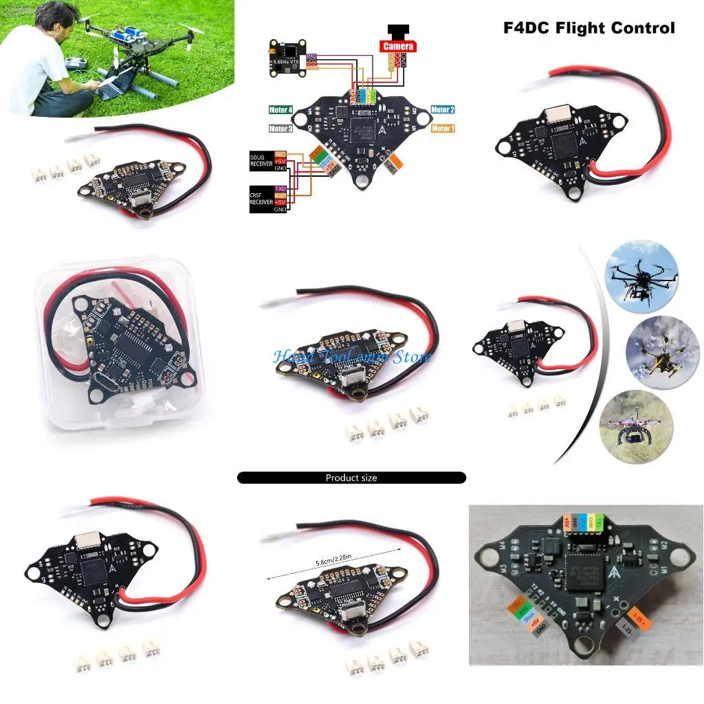 

H37F F4DC FPV Плата управления полетом дронов Многорежимная с функциями стабилизации высоты и удержания положения