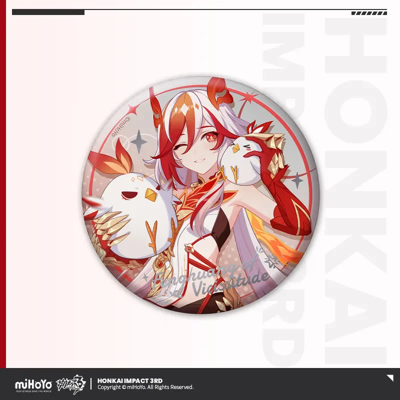 [Genuine] Honkai Impact 3 Cosplay FU HUA FENGHUANG Of Vicissitude Theme Gift Box Standing Badge Photo Card Cosplay Souvenir Set