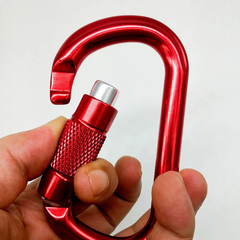 Rock Climbing O-type Lock Buckle Automatic Safety Master Carabiner Multicolor Crossing Hook Mountaineer Outdoor SRT Tool