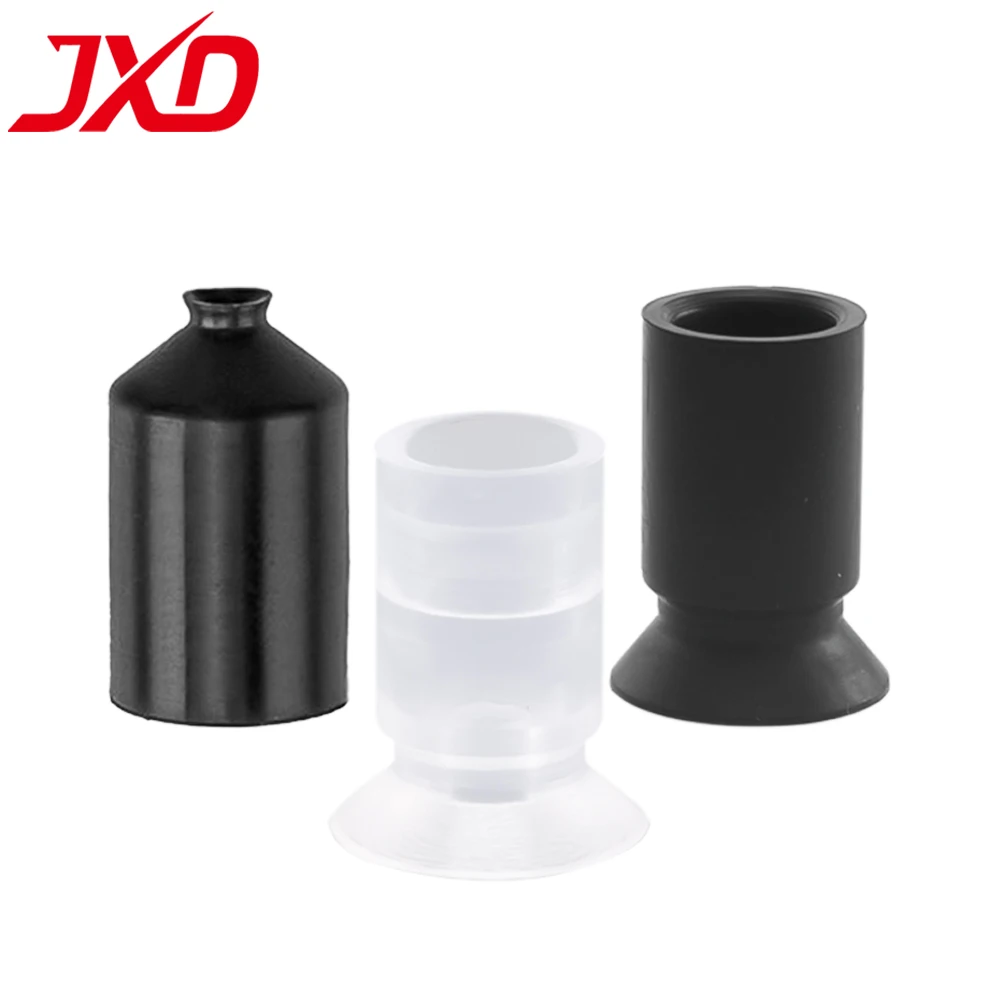 JXD ZPT Black ESD Vacuum Suction Cup Anti-Static Silicone Pad ZPT10/13/16/20/25/32B-B5-A10 Industrial Pneumatic Manipulator