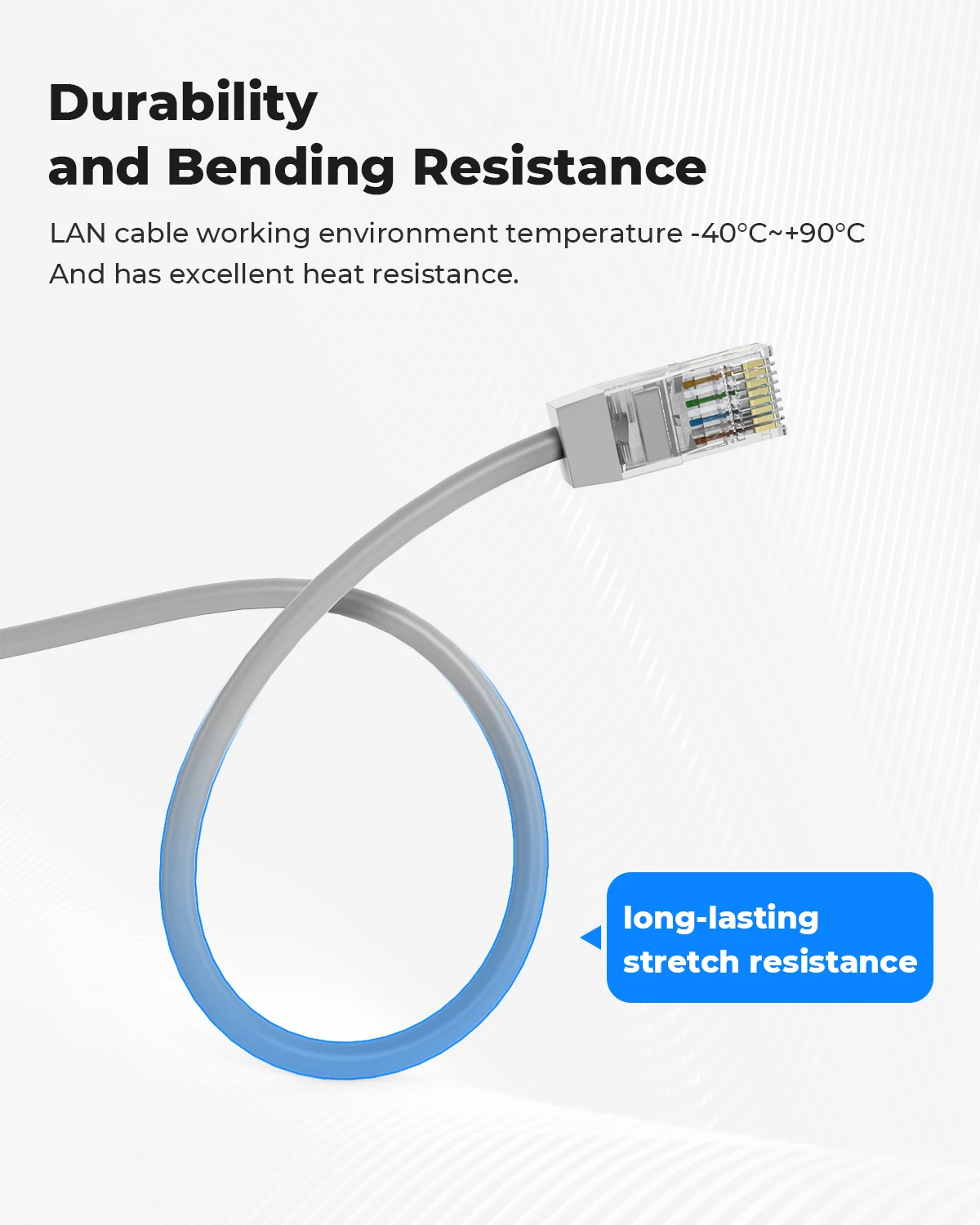 H. ansicht 18M 30M 40M 50M Ethernet Netzwerk Kabel Rj45 Patch Im Freien Wasserdichte Kabel Drähte Für Cctv poe Ip Kamera System