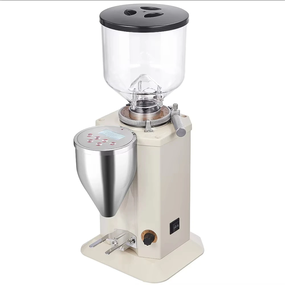 XEOLEO 200 w Espresso koffiemolen 1.5L Commerciële Koffiemolen Platte slijpsteen Elektrische Koffiemolen Vaste hoeveelheid