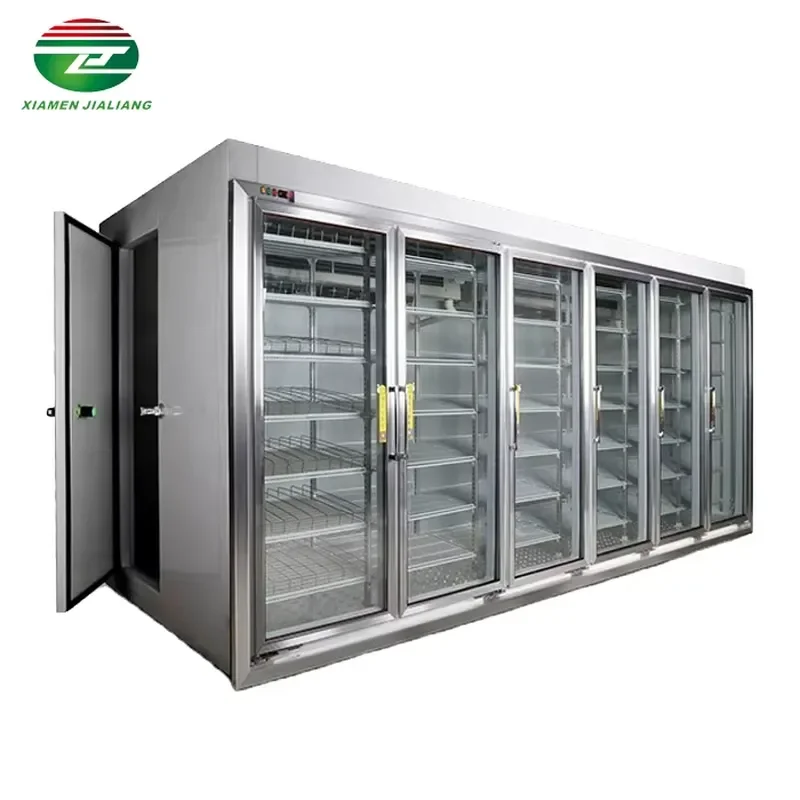 Cooler Cold Room With Glass Door Beverage Refrigerator Display Freezer Parts Walk in Cooler Room