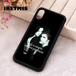 Iretmis Phone Cover Case For iPhone X XS Max XR 11 12 13 PRO MINI 14 15 16 Plus Silicone Rubber Only A Vampire