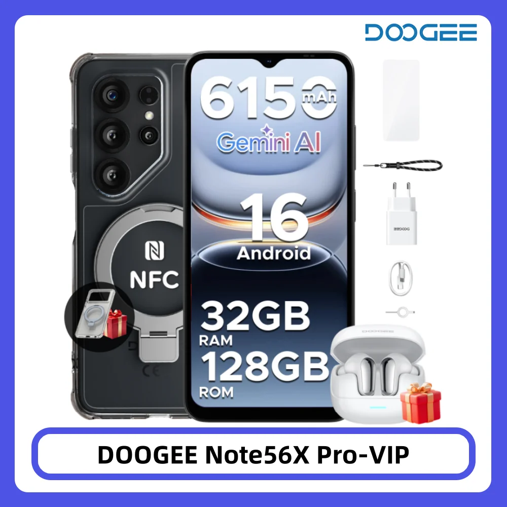 DOOGEE Note56X Pro Smartphone Android 16 32GB 128GB 6.56